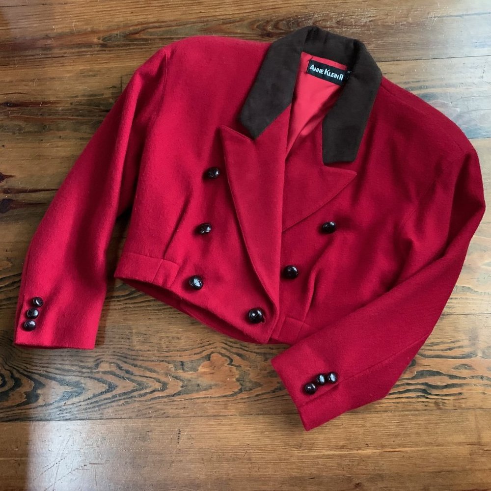 Anne Klein II Vintage Cropped Lined Jacket